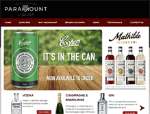 Tablet Screenshot of paramountliquor.com.au